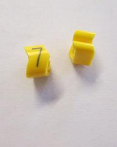 Cable noticeable clip 2-4 yellow/black 7   diameter 4-10mm